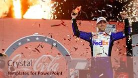  Presentation with coca cola - Presentation theme consisting of may-29-2022-concord-nc background and a coral colored foreground