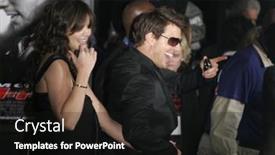  Presentation with mission impossible - Presentation design enhanced with may-4-2006-tom-cruise background and a black colored foreground