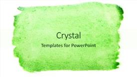  Presentation with brush stroke - Slides consisting of may be used as background background and a mint green colored foreground