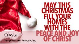  Presentation with joy - Audience pleasing slides consisting of may this christmas fill your backdrop and a coral colored foreground