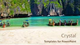  Presentation with maya bay - Amazing slides having maya-bay-beach-at-ko backdrop and a cream colored foreground