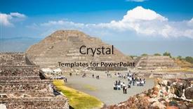  Presentation with latin america - Amazing slide deck having maya civilisation - moon piramid in teothuacan mexico backdrop and a coral colored foreground