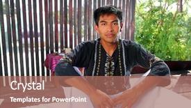  Presentation with american indian - Cool new presentation theme with mayan indian native man backdrop and a coral colored foreground