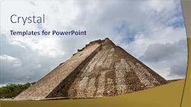  Presentation with mayan - Audience pleasing slide deck consisting of mayan-pyramid-in-uxmal-yucatan backdrop and a lemonade colored foreground