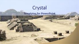  Presentation with north america - Presentation theme with mayan pyramids in sacred background and a sky blue colored foreground