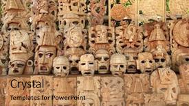  Presentation with indian culture - Beautiful PPT layouts featuring mayan wood mask rows mexico backdrop and a coral colored foreground
