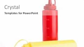  Presentation with mayonnaise - PPT theme enhanced with mayonnaise-and-ketchup background and a white colored foreground