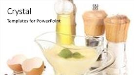  Presentation with mayonnaise - Slides featuring mayonnaise ingredients isolated on white background and a white colored foreground