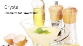  Presentation with mayonnaise - Beautiful theme featuring mayonnaise ingredients isolated on white backdrop and a white colored foreground