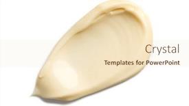  Presentation with mayonnaise - Slide set with mayonnaise-smear-close-up-tasty background and a lemonade colored foreground