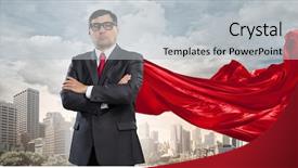  Presentation with media - PPT layouts having mayor - guardiance of your interests mixed background and a light gray colored foreground