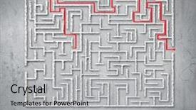  Presentation with maze - Cool new presentation theme with maze against white background find backdrop and a  colored foreground
