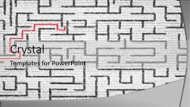  Presentation with maze - Theme with maze against white background find background and a  colored foreground