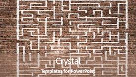  Presentation with maze - Beautiful PPT theme featuring maze against white background find backdrop and a  colored foreground