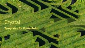  Presentation with maze - Amazing slide set having maze-in-venice-italy-nature backdrop and a tawny brown colored foreground