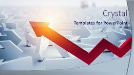  Presentation with maze - Slide set consisting of maze-made-up-from-arrows background and a sky blue colored foreground