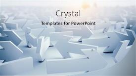  Presentation with maze - Presentation consisting of maze-made-up-from-arrows background and a sky blue colored foreground