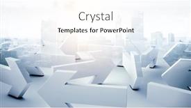  Presentation with maze - PPT theme enhanced with maze-made-up-from-arrows background and a cream colored foreground