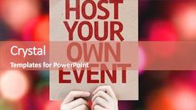  Presentation with athetic event runners - Beautiful theme featuring mc - host your own event backdrop and a coral colored foreground