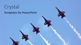 Presentation with blue angels - Beautiful presentation theme featuring mcas-miramar-ca-october-3 backdrop and a light blue colored foreground