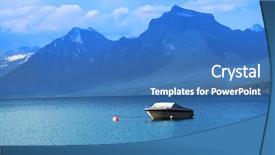  Presentation with glacier - Beautiful slide deck featuring mcdonalds - lake mcdonald in glacier national backdrop and a teal colored foreground
