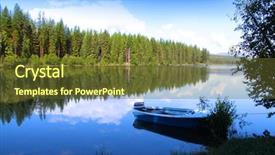  Presentation with nautre lake - Amazing slide set having mcdonalds - reflections in the lake backdrop and a tawny brown colored foreground