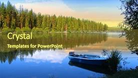  Presentation with motor - Presentation design having mcdonalds - single motor boat background and a tawny brown colored foreground