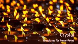  Presentation with festival diwali - PPT theme featuring mcleod ganj himachal pradesh india background and a wine colored foreground