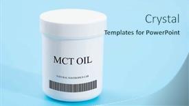  Presentation with drug - PPT theme featuring mct-oil background and a sky blue colored foreground