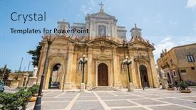  Presentation with rabat - Slides consisting of mdina-malta-26-may-2015 background and a light blue colored foreground