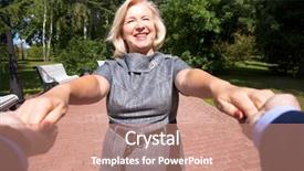  Presentation with middle ages portrait - Presentation theme featuring me portrait of lovely middle background and a  colored foreground