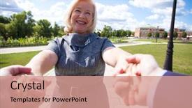  Presentation with middle ages portrait - Colorful PPT theme enhanced with me portrait of lovely middle backdrop and a  colored foreground