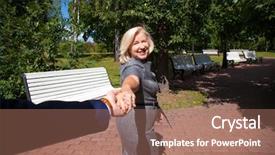  Presentation with aged - Presentation theme having me portrait of lovely middle background and a  colored foreground