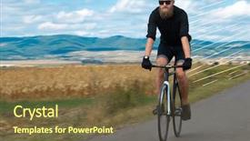  Presentation with concept high blood pressure used tablets - Amazing slide set having mead - casual hipster cyclist riding bicycle backdrop and a  colored foreground