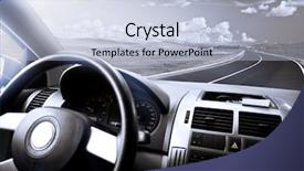  Presentation with renault - Theme having meadow from a car background and a light blue colored foreground