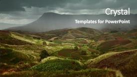  Presentation with rain - Cool new PPT layouts with meadows and coming rain madagascar backdrop and a gray colored foreground