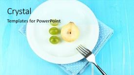  Presentation with meal planning - Theme with meal planning - small portion of food background and a arctic colored foreground