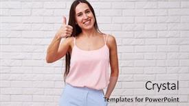  Presentation with nonverbal communication - Theme enhanced with meaning okay form of nonverbal background and a light gray colored foreground