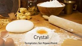  Presentation with bread - PPT layouts with means for making bread background and a lemonade colored foreground