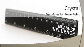  Presentation with black - PPT theme having measure influence on black ruler background and a  colored foreground