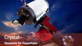  Presentation with telescope - PPT layouts enhanced with measure physics - astronomical observatory telescope sunset dramatic background and a tawny brown colored foreground