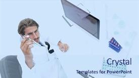  Presentation with scientific - Audience pleasing theme consisting of measure physics - scientific researcher looking backdrop and a  colored foreground