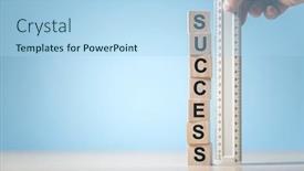  Presentation with copy space - Presentation theme featuring measure-success-background-ruler-measuring background and a light blue colored foreground