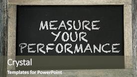  Presentation with performance - PPT theme consisting of measure your performance written background and a gray colored foreground