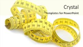  Presentation with measuring - Audience pleasing PPT theme consisting of tubes of paint and pencils on white background backdrop and a light gray colored foreground