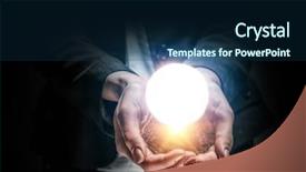  Presentation with knowledge - Beautiful theme featuring measurement knowledge - hand touching the moon backdrop and a  colored foreground