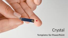  Presentation with diabetes - Theme featuring measurement on white background diabetes background and a light gray colored foreground