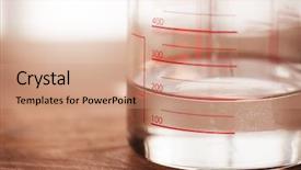  Presentation with water science - Slide set consisting of measurements measuring liquids a measruing background and a coral colored foreground