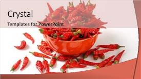  Presentation with handball champions league cup - Amazing presentation theme having measuring cups - chili peppers served backdrop and a coral colored foreground