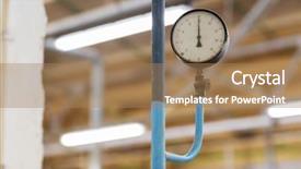  Presentation with measuring - Colorful presentation theme enhanced with measuring devices concept - old barometer backdrop and a coral colored foreground